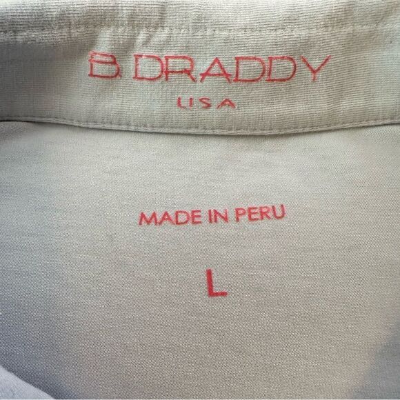 B Draddy Large Pacific Blue Short Sleeve Polo with University of Hawaii Logo - Picture 2 of 6